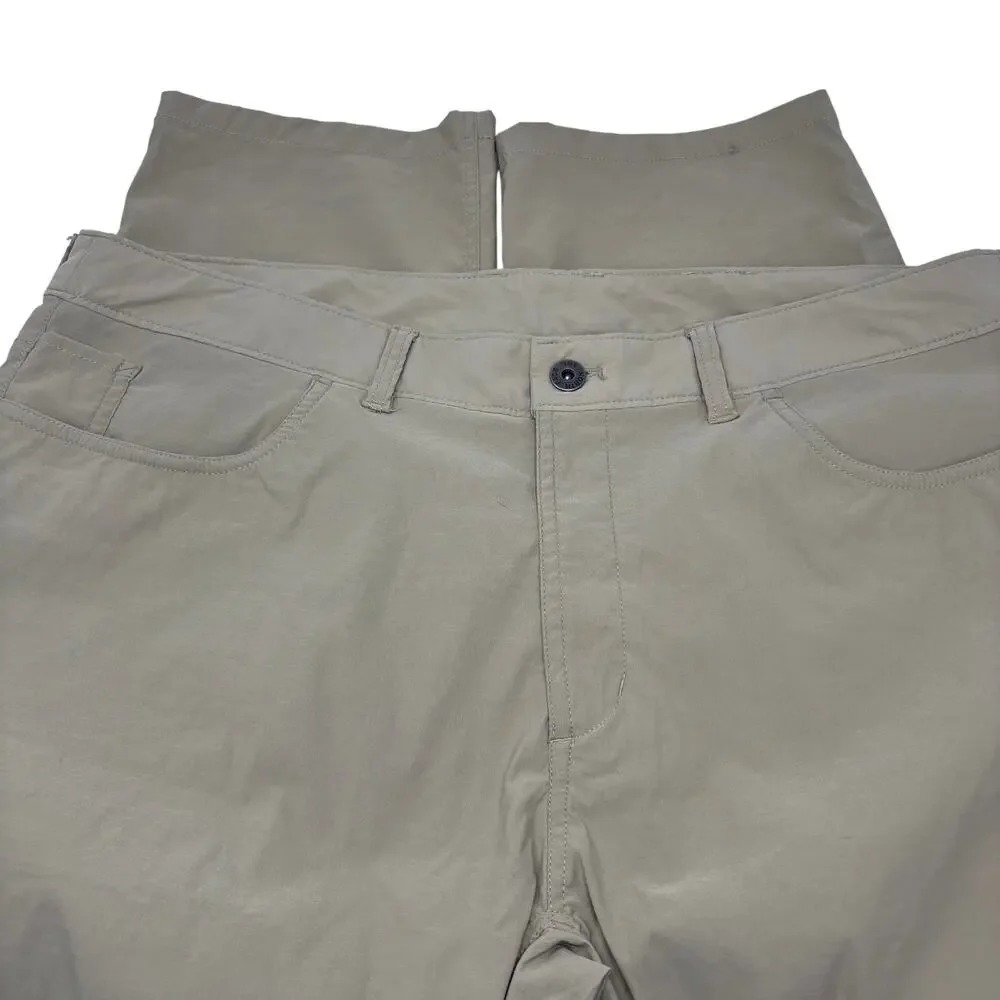 The North‎ Face Mens 40x31 Beige Lightweight 5 Pocket Hiking Pants